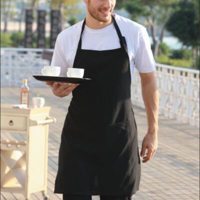 Cotton Drill Full Bib Apron - With Pocket Thumbnail
