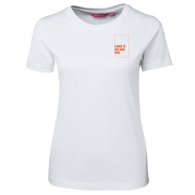A week to give back 2025 Woman's Tee Thumbnail